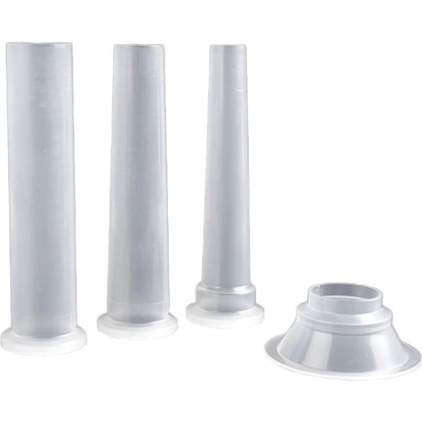Embouts à saucisses - Lot de 3 - Plastique - Hachoir manuel taille 5 - Diamètres 14, 19, 24 mm (1/2)
