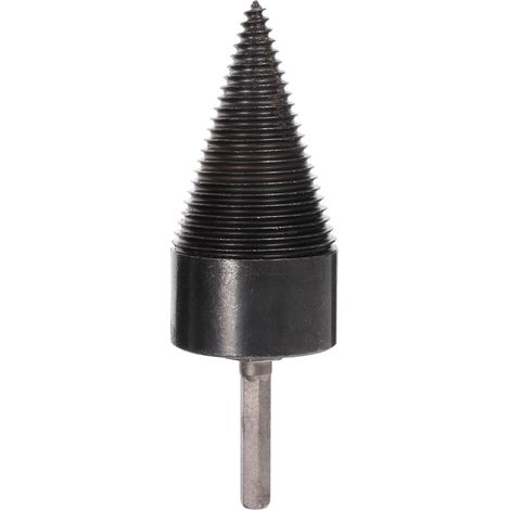 50-mm-Sechskant-Brennholzbohrer aus gehärtetem Stahl, kompatibel mit elektrischen Bohrmaschinen, robustes Werkzeug zum Holzspalten und Heizen (1/5)