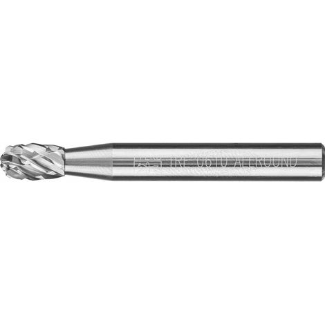 PFERD Hartmetall Hochleistungsfrässtift ALLROUND Tropfen TRE Ø 06x10 mm, Schaft-Ø 6 mm universal grob (1/5)