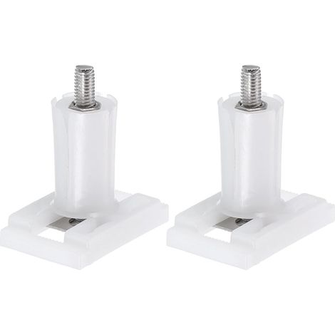 Siège WC lot de 2 36 mm blanc boulons rectangulaires 36 mm (1/4)