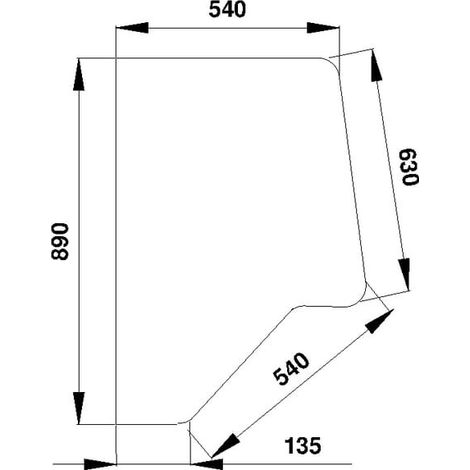Vitre de porte UNIVERSEL D7014 (1/2)