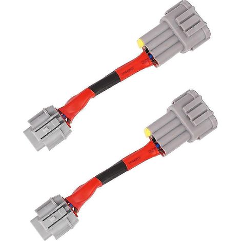2 adaptadores de conversión de faros delanteros con arnés de cableado a prueba de polvo, aptos para 350z 2003-2005 hwy (1/2)