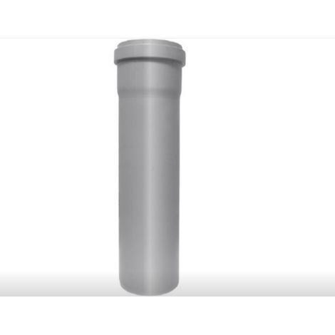 TUBO HTEM Ø50MM E LUNGHEZZA 500MM - IN POLIPROPILENE COLORE GRIGIO