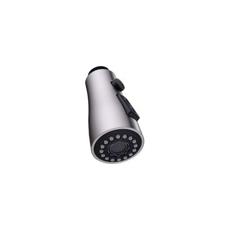 Sostituzione del rubinetto da cucina, accessori per rubinetto da lavello da cucina ad angolo singolo, ugello estraibile con modalità di spruzzo e pausa (SH14 - spazzolato). - Crezuo