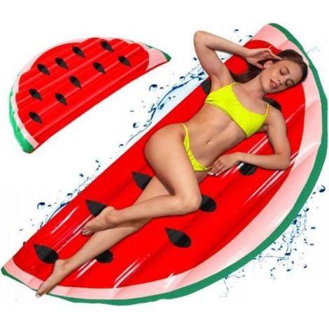 Aufblasbare XXL-Wassermelonen-Strandmatratze 2651 für Schwimmen, Pool, Strand und Urlaub (1/5)