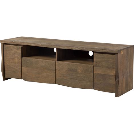 TV-Board Mango 178x48x58 braun geölt / sandgestrahlt PURE MANGO 122