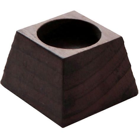 Porte-bougie chauffe-plat en bois, porte-bougie en bois, porte-bougie en bois-7.5X7.5CM-Black (1/3)