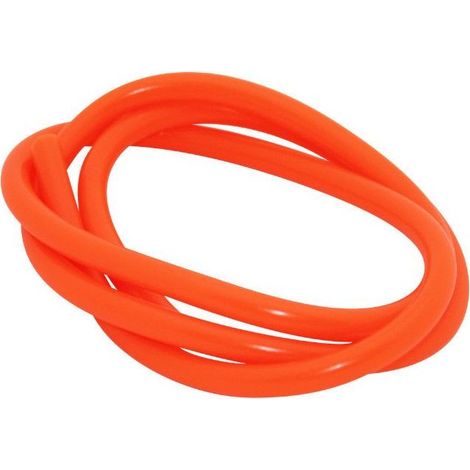 Durite essence 5mm - 6mm orange fluo tuyau carburant essence moteur hydrocarbure