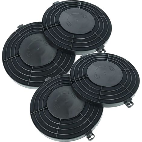 vhbw 4x Filtres à charbon actif compatible avec Ikea 857944515810, 857944516800, 857944516810, 857944501810, 857944515800 hotte aspirante - 25,5 cm (1/4)