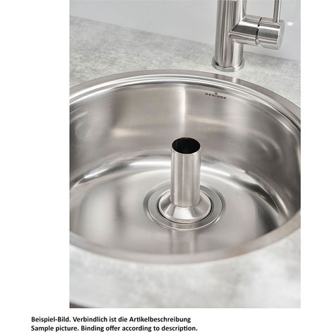 Reginox Standrohrventil Edelstahl 10 cm geeignet für 3,5" Ablauf