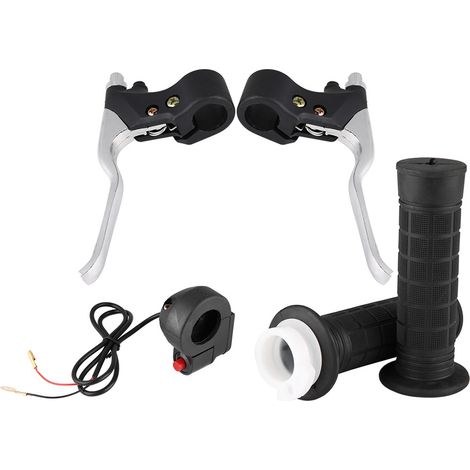 Lenkergriffe, Ein-/Ausschalter, Gasgriff, Bremshebelset für Mini-Pocketbike (1/5)