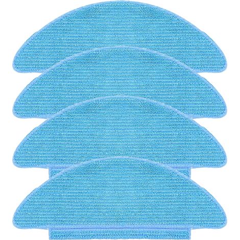 Lot de 4 chiffons de rechange réutilisables pour Tikom L9000, Lubluelu SL60D, LaResar L6 Nex, Honiture Q6 SE Accessoires d'aspirateur robot (1/5)