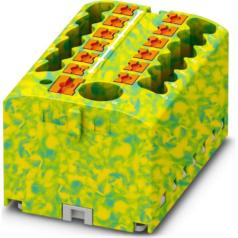 Bloc de distribution Phoenix Contact 13 voies, raccordement Enfichable, section de fils 26 12 AWG, 57A ( Prix pour Paquet de 8 )
