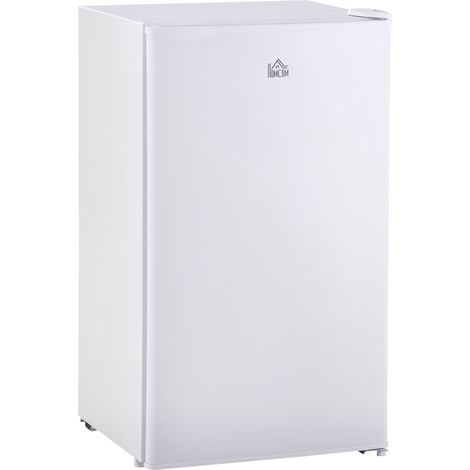 Mini Refrigerador 91L de Capacidad Nevera Eléctrica Pequeña con Estante Ajustable Compartimento Congelador Puerta Reversible Silencioso 47,5x44.2x84cm (1/5)
