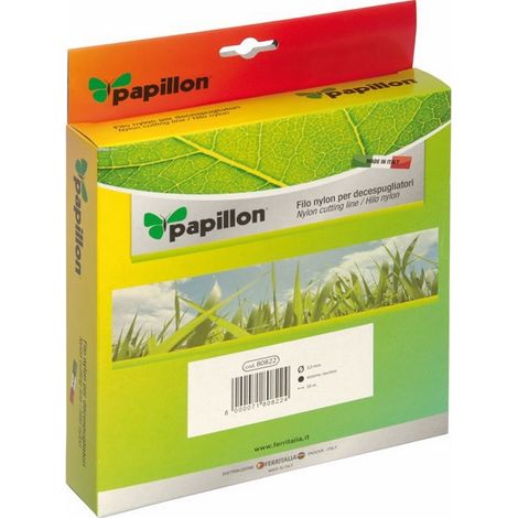 Filo nylon per decespugliatore 50 mt    : 3 mm  Profilo: Tondo  Papillon (1/2)