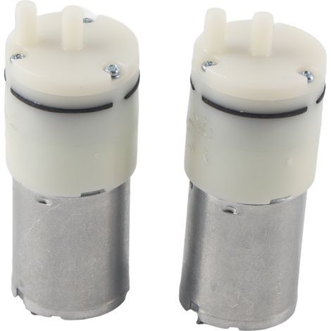 2 pièces Micro pompe à vide diaphragme d'aspiration d'air électrique à faible bruit 60Kpa 3.0 LPM DC 6V 370