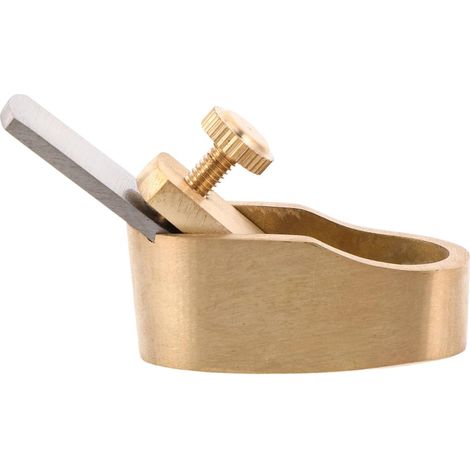 Petit Rabot à Main en Laiton pour Lutherie et Travaux de Précision du Bois, Outil Léger Polyvalent Adapté la Fabrication d'Instruments Cordes - (1/5)