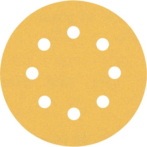 Bosch EXPERT C470 Schleifpapier für Exzenterschleifer, 115 mm, 8 Löcher, K 120 (1/5)