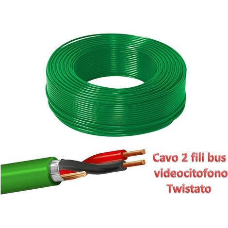Cavo videocitofono 2X1 twistato 50mt