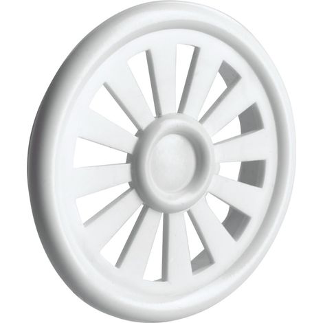 Hettich Lüftungsgitter Kunststoff Ø 40 mm weiß - 1 Stück Lüftungsgitter