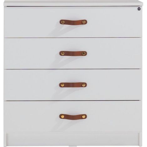 Cómoda 4 cajones blanco 87.7x85.2x44.8cm