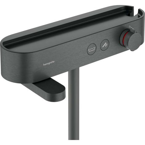 Hansgrohe ShowerTablet Select - Thermostat-Badarmatur, Schwarzchrom gebürstet 24340340 (1/2)