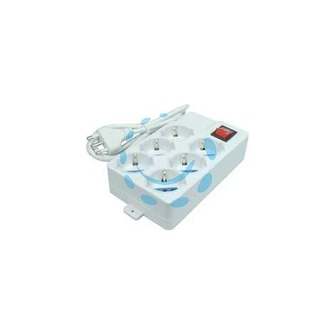 MULTIPRESA 6 POSTI CON SCHUKO E CON INTERRUTTORE