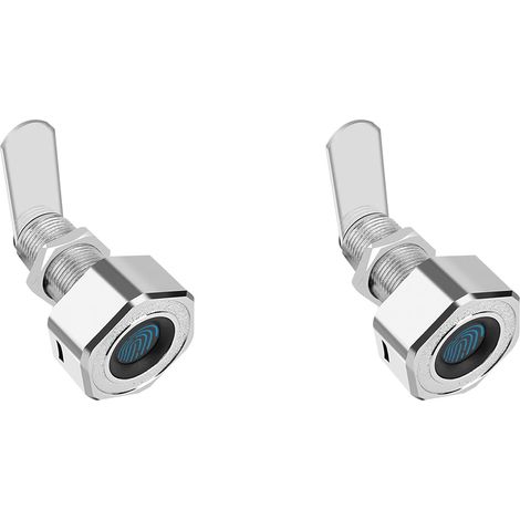 2X Tuya APP Télécommande Intelligente Empreinte Digitale Armoire Tiroir Coffre-Fort Boîte Aux Lettres Serrure Électrique Argent L30mm (1/5)