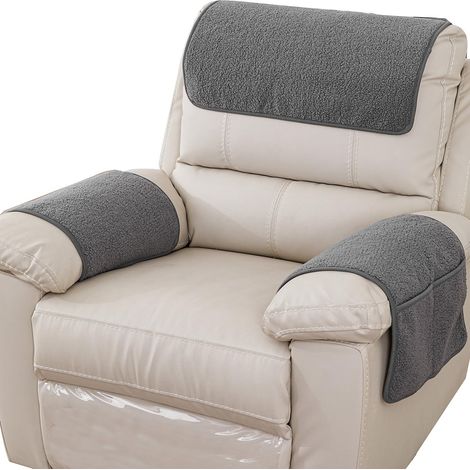 Housse d'accoudoir, protection de fauteuil inclinable, glissière de protection de meubles, poche de rangement latérale, housse d'accoudoir de canapé extensible pour fauteuil inclinable, chaise (1/5)