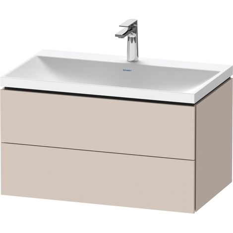 Duravit L-Cube c-shaped Ensemble suspendu, 2 tiroirs, sans