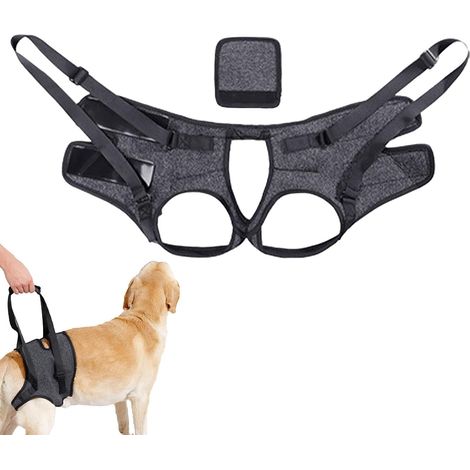 Harnais de levage pour grands chiens Respirant Harnais De Soutien Canin Ceinture d'aide à la marche pour canins âgés, handicapés, blessés articulations (1/5)