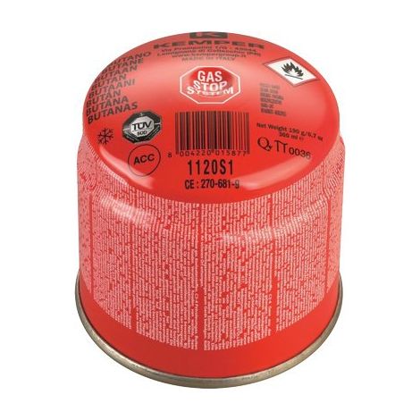 CARTUCCIA GAS BUTANO PROPANO A FORARE - GR 190 + VALVOLA SICUREZZA- 36 pezzi