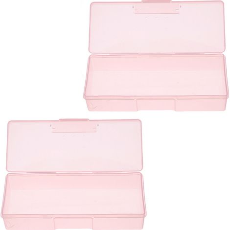 Boîte De Rangement Rectangulaire Vide - Boîte De Rangement Pour Outils De Manucure - 1 Pièce (1/5)