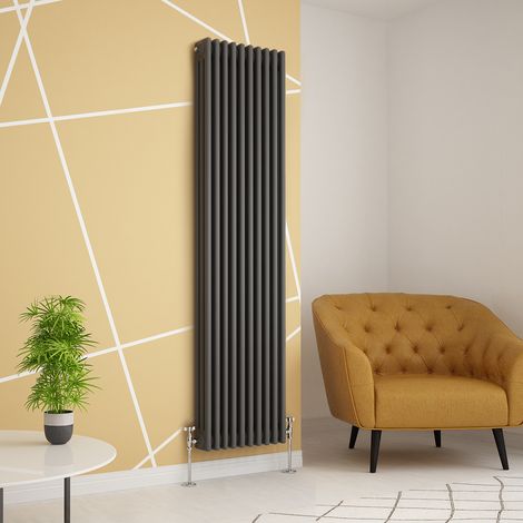 Traditional Anthracite Triple Vertical Radiator 1800 x 470mm (1/4)