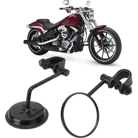 2 specchietti retrovisori rotondi regolabili a 360° per manubrio moto, specchietto di ricambio per Ranger Stick King GN (1/5)