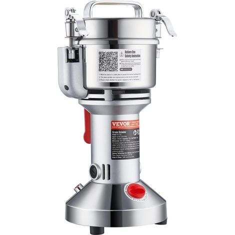 Moulin à grains électrique 1500W - Broyeur en acier inoxydable pour épices,café,céréales et poivre à haute vitesse (1/5)