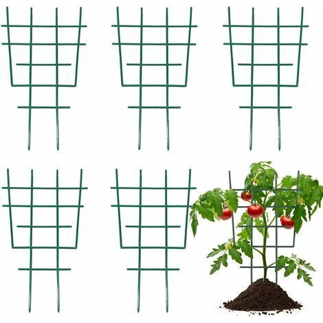 6 pcs Support de Plantes en Plastique Treillis de Jardin pour Plantes Grimpantes Cadre d'escalade pour Plantes Pot de Fleur Treillis Plante pour Extérieur Intérieur (1/5)