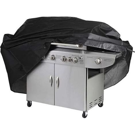 Housse de barbecue avec protection UV, imperméable et résistante à l'humidité, avec sac de rangement, noire (170 x 61 x 117 cm)