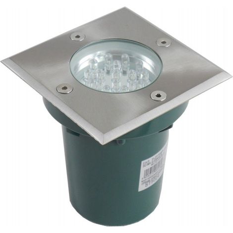 Faretto calpestabile quadrato LED 1W argento IP67 SU-MA (1/5)