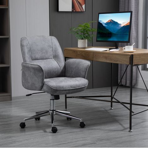 Chaise de bureau XXL ergonomique gris clair réglable avec fonction balancelle, 120 kg (1/5)