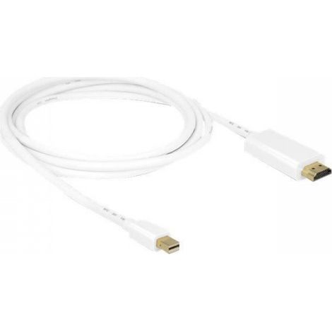 Câble Video DisplayPort Vers HDMI - 2 M - Blanc - Mini DisplayPort vers HDMI