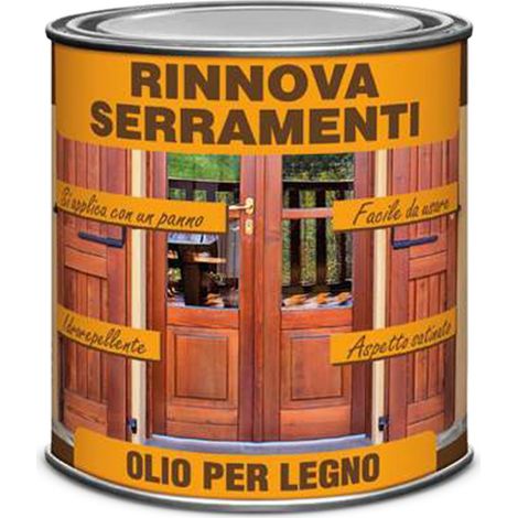 OLIO PER LEGNO "RINNOVA SERRAMENTI" 750ML VELECA