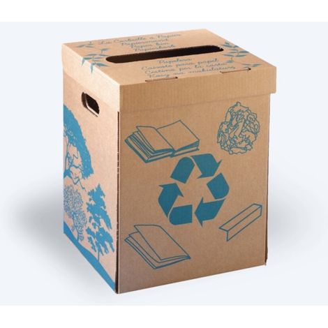 Corbeille à papier 36 L style végétal - MOTTEZ - B961VRCY (1/2)