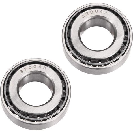 Lot de 2 Roulements Coniques 32004X 20x42x15mm Acier Haute Résistance Faible Friction pour Mécanique Automobile et Industrielle