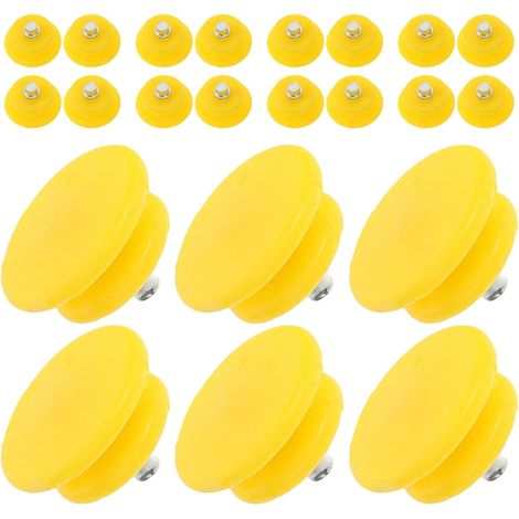 Set di 40 ramponi a punta in acciaio inossidabile giallo, antiscivolo, per scarpe e stivali da trekking, accessori per neve e ghiaccio, ramponi di ricambio per