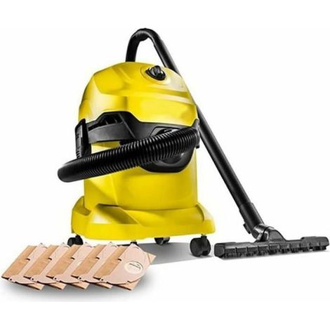 Sac Aspirateur Karcher WD3, Lot de 5 Sacs droits Aspirateur pour Karcher WD3, WD 3 Premium, WD3200, WD3500P, A2204, A2204, A2534 (1/5)