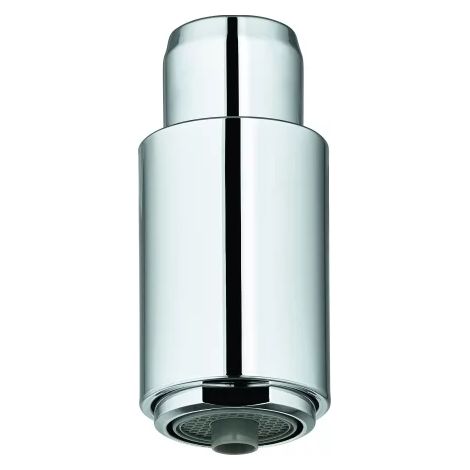 GROHE Teleducha de fregadero 48380, para grifo monomando de fregadero GROHE Blue, caño en U, contiene: aireador dual para GROHE Blue, extraíble, cromo, 48380000