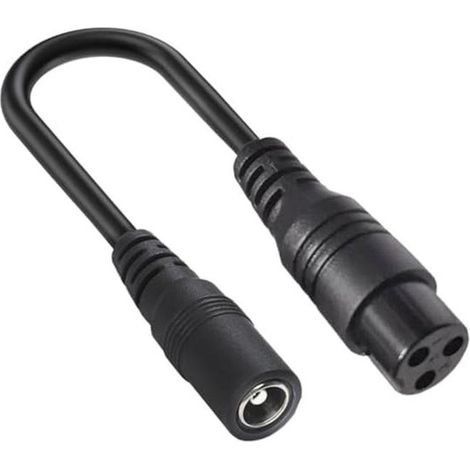 Cable DC de 5,5 mm x 2,1 mm a M16，Adaptador hembra de 3 pines para cargador de iones de litio，Cable de extensión para 12,6 V，14,6 V，48 V，54,6 V (1/5)