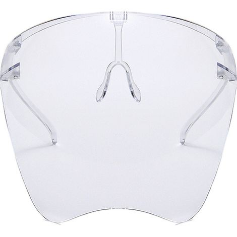 Protección facial: esmalte de uñas profesional extra transparente con polvo a prueba de salpicaduras y protectores oculares.