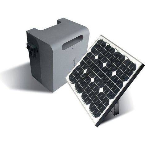 Kit solaire photovoltaïque pour alimentation 24V avec caisson batterie King Gates GOGREENKIT